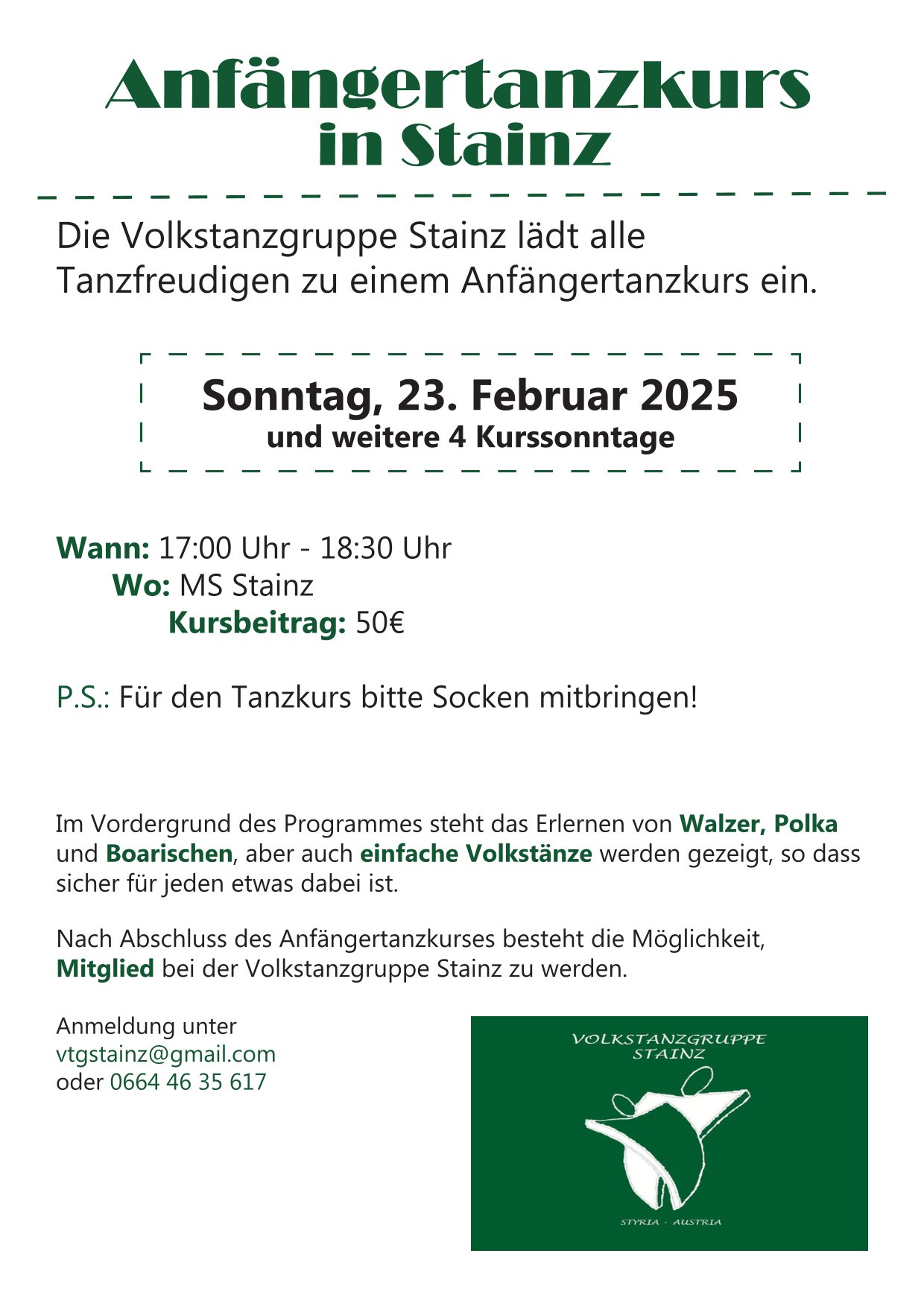 user 13 Anfaengertanzkurs 2025 Flyer 1